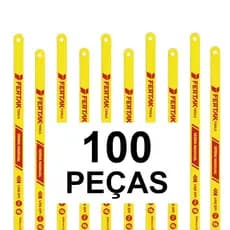 100 Lâminas de Arco de Serra 30cm (12 pol.) 18 ou 24 Dentes Fertak