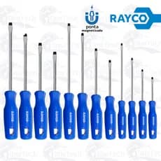 Chave de Fenda Imantada Aço Carbono Rayco