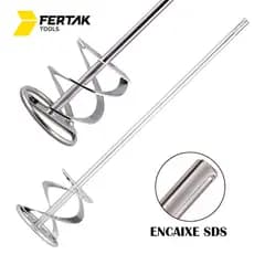 Misturador Tinta Areia Argamassa SDS Plus 80x400mm Fertak