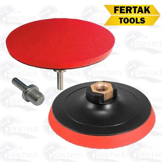 Suporte para Disco de Lixa com Velcro 115mm ou 125mm Fertak