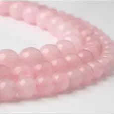 Fio de Quartzo Rosa Natural 8mm – Energia do Amor e Harmonia