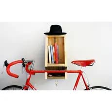 Suporte de Bicicleta de Parede Madeira Maciça + Buchas e Parafusos