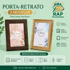 PORTA RETRATO DECORATIVO 10X15 LUXO ART HOUSE ,HOME SALA, QUARTO, RACK