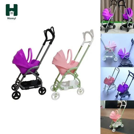 [tachiuwa21] Carrinho Em Miniatura Brinquedo Berçário Casa De Boneca Acessórios Simulação Educacional
