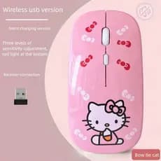 Mouse Sem Fio 2.4G Bluetooth Modo Duplo 1200DPI Silencioso Tipo-C Recarregável Para Jogos Com Receptor USB Laptop Notebo