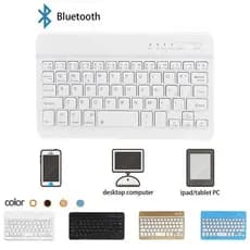 Teclado Sem Fio Ultra Fino Portátil Min Computador Bluetooth Universal Para Android Tablet PC Windows Macbook