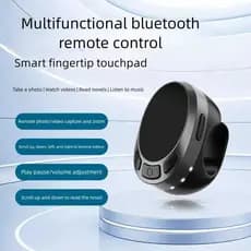 Anel De Mouse Sem Fio Bluetooth Controle Remoto Com Touchpad Dispositivo Clicker De Tela Automática Inteligente Contínuo