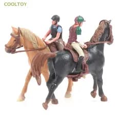 COOLTOY Simulação Animais Modelos De Corrida De Cavalos Figuras De Ação Modelo Educação Brinquedos Quente