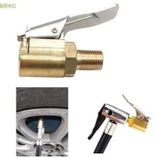 BRKC 8mm Pneu De Carro Roda Mandril De Ar Inflator Bomba Válvula Clipe Conector Adaptador