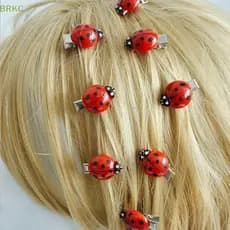 BRKC 10 Pcs Simulado Joaninha Grampos De Cabelo Animal Inseto Criativos Acessórios Headwear Para Decoração