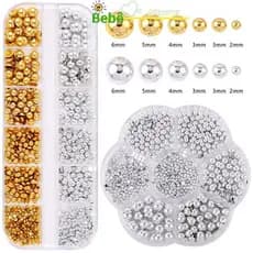 BRKC 12 Grades Mistas Semicirculares Pérola Ouro E Prata Amuletos De Unhas Decoração Manicure Acessórios De Salão De Bel