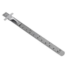 Regra De Bolso De Aço Inoxidável XI 6 Com Formaturas Métricas De Polegada 1 32 mm Duráveis