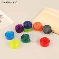 constantrain1 5 Pçs Pedal De Efeito Guitarra Pé Peças Do Prego Toppers Botão Plástico Pára-Choques Footswitch Protetor A