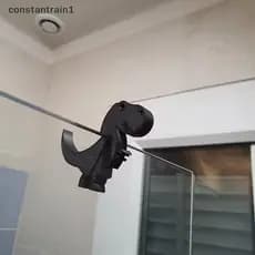 [CST] Dinossauro Banheiro Armazenamento Ra Clipe De Porta De Gancho De Chuveiro Portátil Multifuncional Para Toalha , Ga