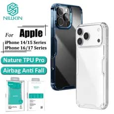 Nillkin Capa Transparente Para iPhone 17 Pro Max 17/16 Natureza De Telefone Airbag À Prova De Choque Traseira