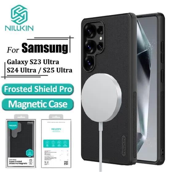 Nillkin Escudo Pro Caso Magnético Para Samsung Galaxy S25 Ultra S24 Ultra S23 Ultra De Telefone Caso