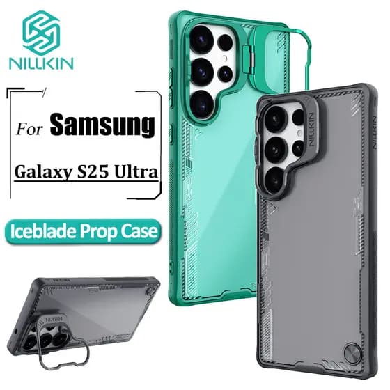 Nillkin Iceblade Prop Case Para Samsung Galaxy S25 Ultra Phone Cases Flip Cover Lente Capa Protetora Traseira