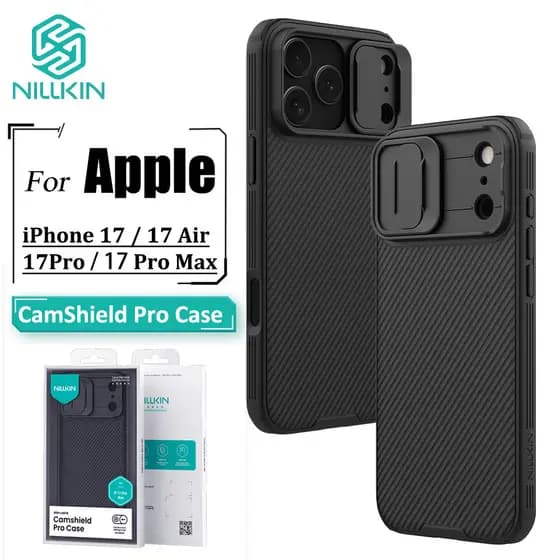 Nillkin Para iPhone 17 Pro Max 17 17/16/14 Ar 17e/16e Caso CamShield Câmera Slider Proteção À Prova De Choque Capa Trase