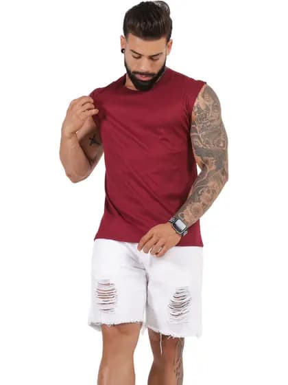 Regata Muscle Camiseta Masculina Manga Japonesa Canelada Americana Fitness Treino Basica Masculino