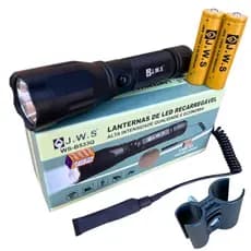 Lanterna Com Acionador Remoto Com Suporte Universal Led Branco JWS WS-B533Q