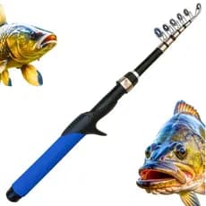 Vara De Pesca Telescópica 1.50 Metros Para Carretilha 20lbs 10kg
