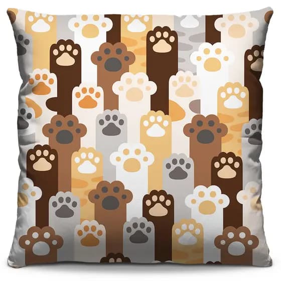 Capa De Almofada 40x40 Todas as Patas
