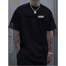 Camiseta Masculina Paris PB listra Camisa Estampada Lançamento