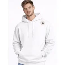 Moletom masculino Canguru liso blusa de frio flanelada para inverno manga longa