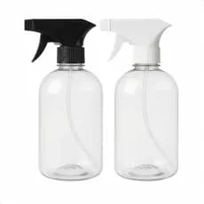 Kit Frascos Borrifador Spray Pulverizador 500ml com Válvula Multiuso Transparente