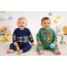 Kit 4 Peças Moletom Infantil Menino Menina Peluciado Inverno