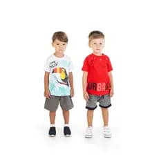 Kit Lote Ipanema 2 Conjuntos Infantil Roupa Bebe Menino Verao