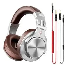 Fone De Ouvido Dj Oneodio Fusion A71 Profissional Prateado P2 P10