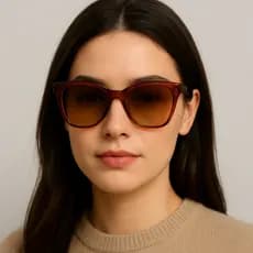 Óculos de Sol Feminino Estilo Gatinho com Lente Degradê e Proteção UV400 – MD-09