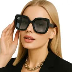 Óculos De Sol Feminino Com Designer Quadrado Vintage Retro Com Proteção Uv400 MD-16