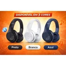 Fone de Ouvido Bluetooth Sem Fio – Som Potente + Bateria Longa Duração