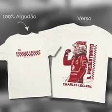 CAMISETA CHARLES LECLERC IL PREDESTINATO MONACO [100%ALGODÃO]