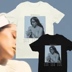 CAMISETA ROSALIA LUX BLUE EDIT ALGODÃO