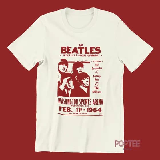 CAMISETA THE BEATLES VINTAGE POSTER 100% ALGODÃO