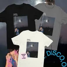 CAMISETA HARRY STYLES KISS ALL THE TIME. DISCO, OCCASIONALLY. ALGODÃO POPTEE-