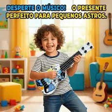 Brinquedo Mini Violão Cavaquinho Guitarra menino menina Instrumento Musical Infantil para Crianças