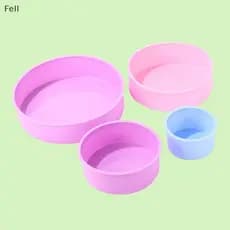 [Fel] 1Pc Molde De Forma Redonda De Silicone Pequeno Bolo Assadeira DIY Mousse Fondant Cilindro Para Pastelaria Sobremes