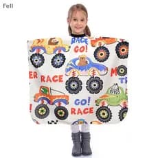 [Fel] Crianças Dos Desenhos Animados Carro Corte De Cabelo Cabeleireiro Capa Profissional Salão Barbeiro Envoltório Vest