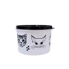 Pote M ou G gato, pet, porta ração/petisco, alta qualidade, resistente