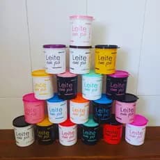 Pote M, leite em pó, para 600g, porta mantimentos, alta qualidade, resistente