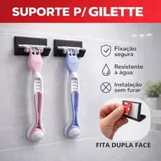 Suporte Para Aparelho De Barbear Lamina Gillette Gilete Prestobarba