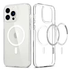 Case Transparente MagSafe Premium Magnética Iphone 8 Plus XR Xs 11 12 13 14 15 16 17 Air Plus Pro Max