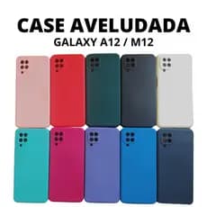 Case Silicone Veludo Aveludada Samsung Galaxy A12 M12 Camurça Capa
