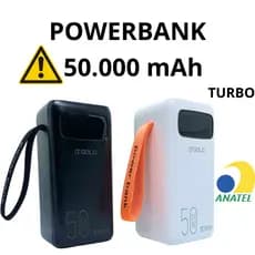 Power Bank Turbo Carregador Portátil 50.000 mah Carregamento Super Rápido  50000 Original A'Gold Anatel Powerbank