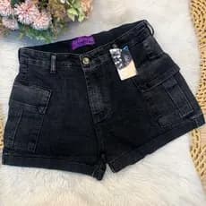 Short jeans plus size cintura alta feminina 46 a 54