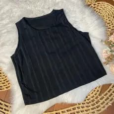 Blusa cropped feminino plus size GG anarruga ribaninha 44 a 50 basica